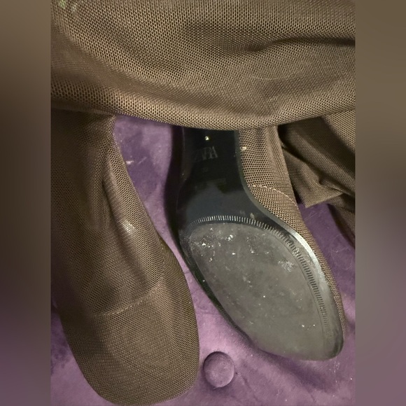 Zara mesh over the knee boots size 8 worn once - Picture 5 of 6